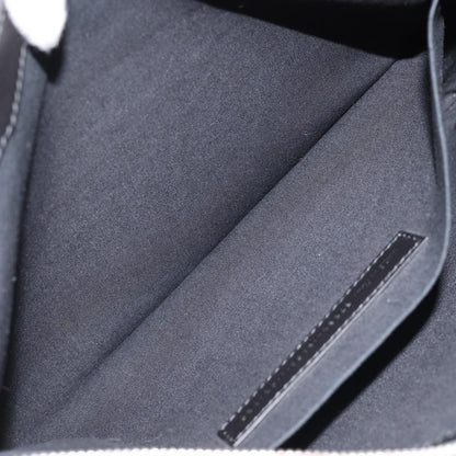 Balenciaga Navy Zip Pouch Canvas and Leather, BEIGE, CANVAS, Clutche & pouche