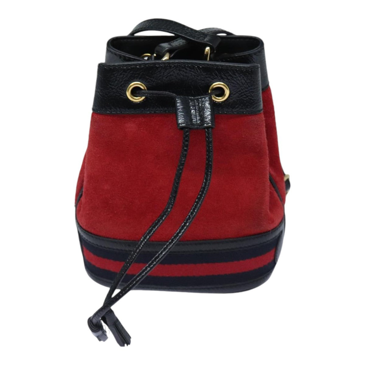 Gucci Ophidia Bucket Bag Suede, RED, SUEDE, Shoulder bag