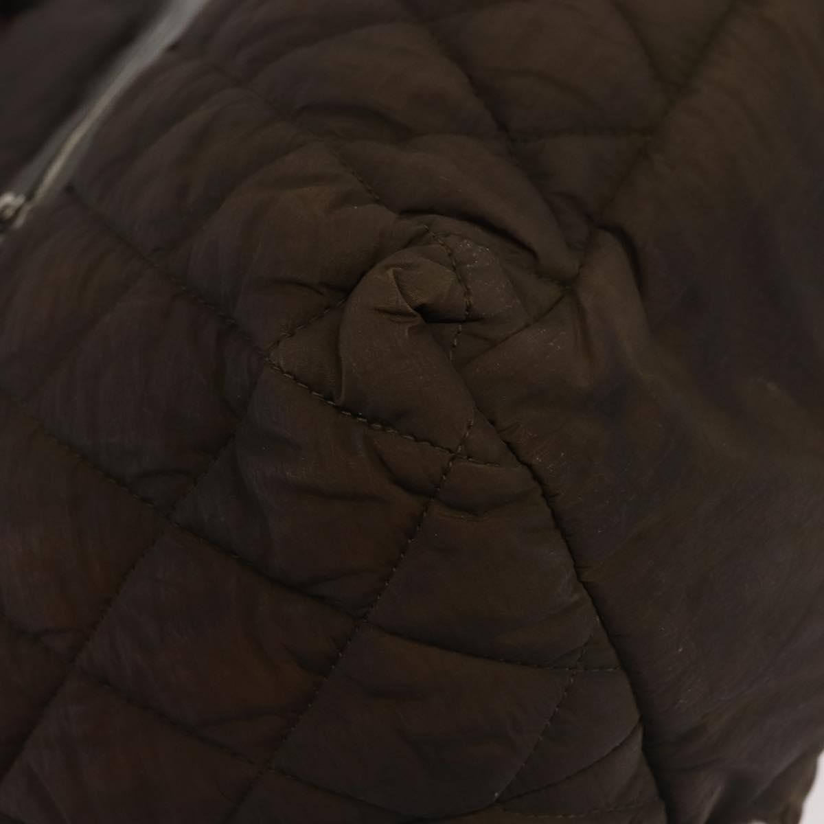 Chanel Coco Cocoon Zipped Tote Quilted Nylon, BROWN, NYLON, Tote bag