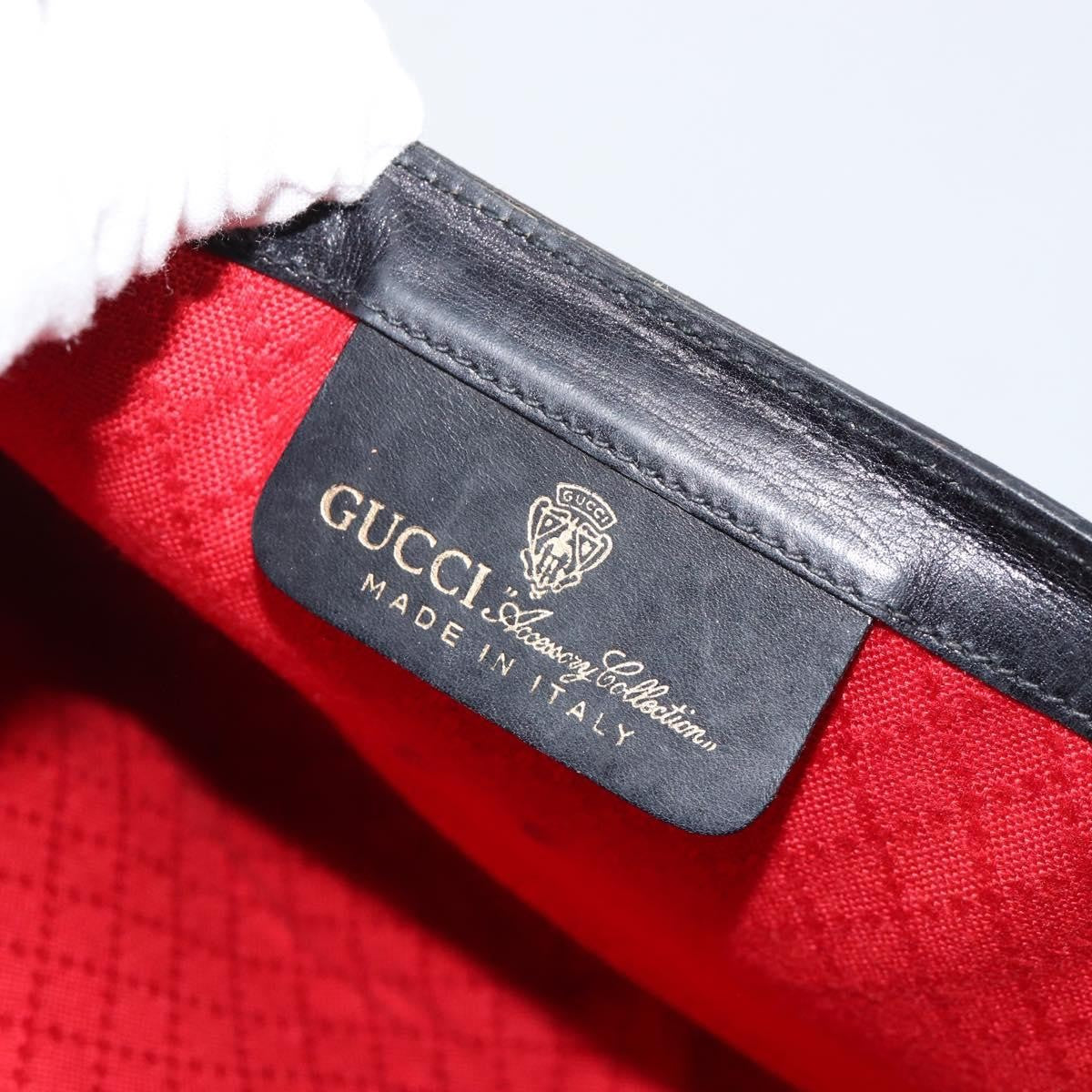 Gucci Sherry line pouch Canvas, BLACK, CANVAS, Clutche & pouche