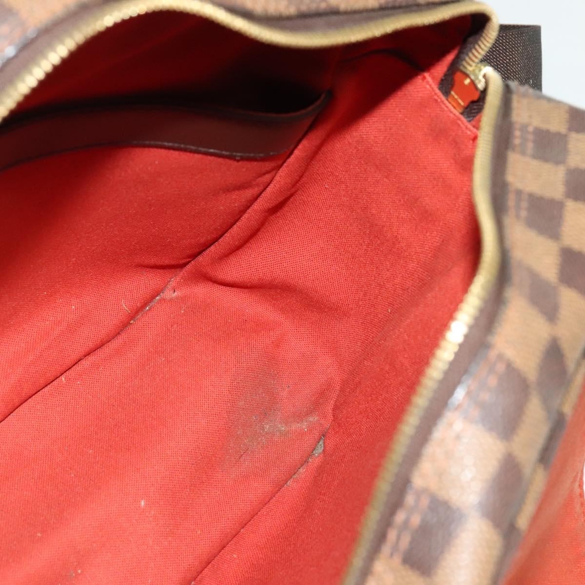 Louis Vuitton Naviglio Handbag Damier, BROWN, CANVAS, Shoulder bag