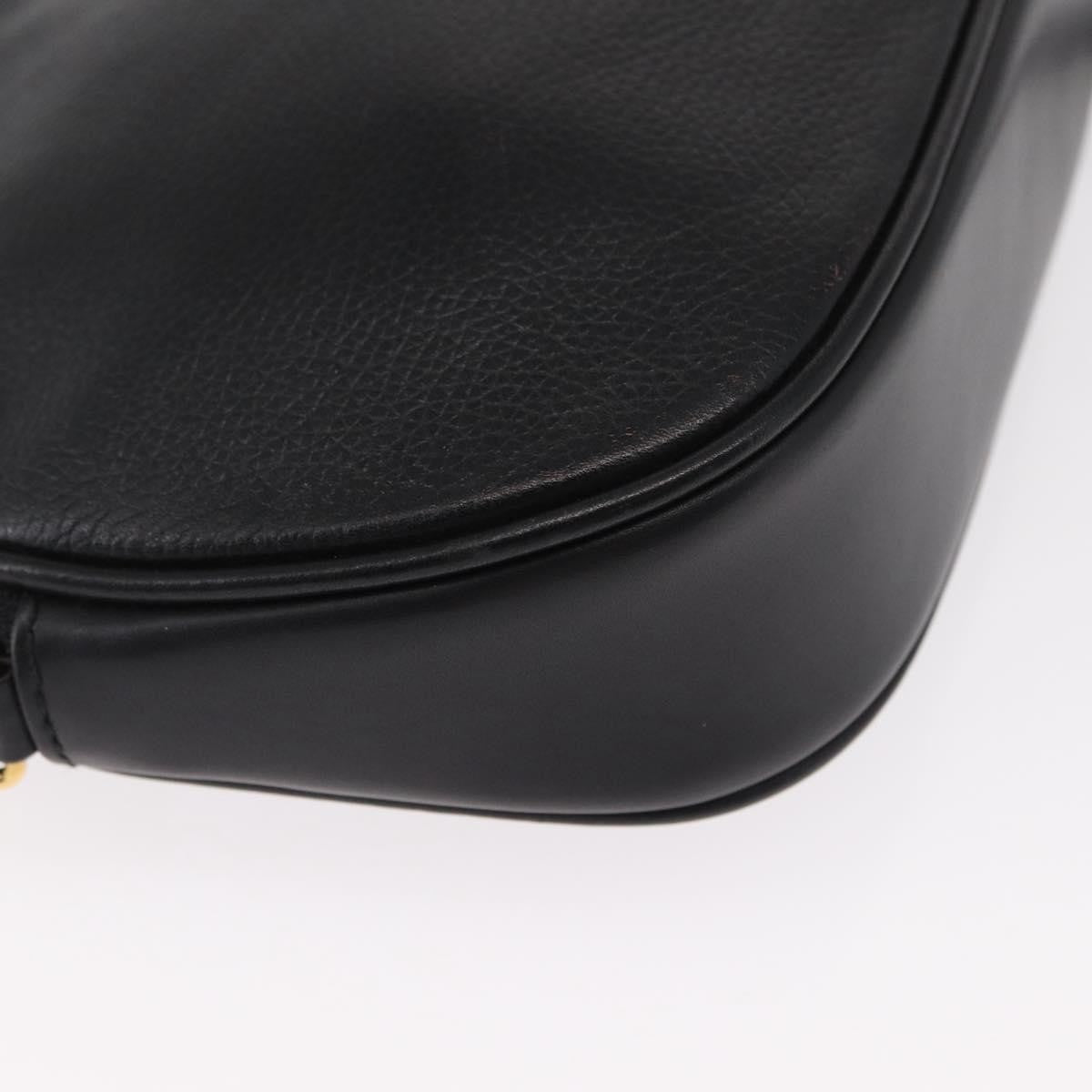 Gucci Vintage Shoulder Bag Leather, BLACK, LEATHER, Shoulder bag