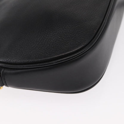 Gucci Vintage Shoulder Bag Leather, BLACK, LEATHER, Shoulder bag