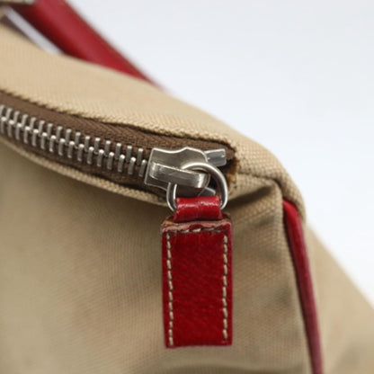 Prada Vintage Handbag Canvas, Beige, Canvas, Handbag