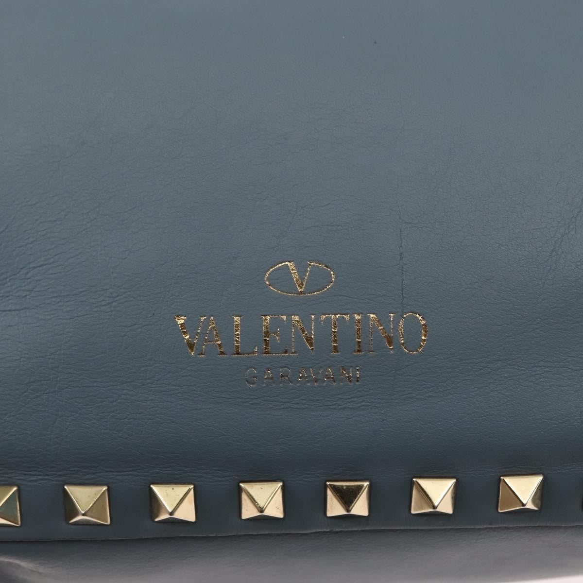Valentino Garavani Rockstud Tote Soft Leather, BLUE, LEATHER, Tote bag
