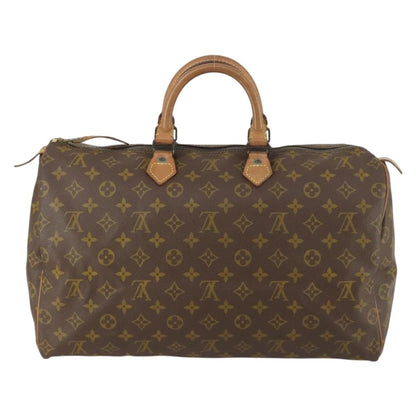 Louis Vuitton Speedy Handbag Monogram Canvas, BROWN, CANVAS, Handbag