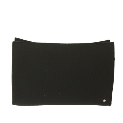 Hermes Vintage Clutch Wool, BROWN, WOOL, Clutche & pouche