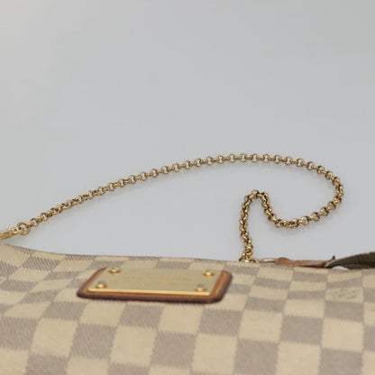 Louis Vuitton Eva Handbag Damier, WHITE, CANVAS, Shoulder bag