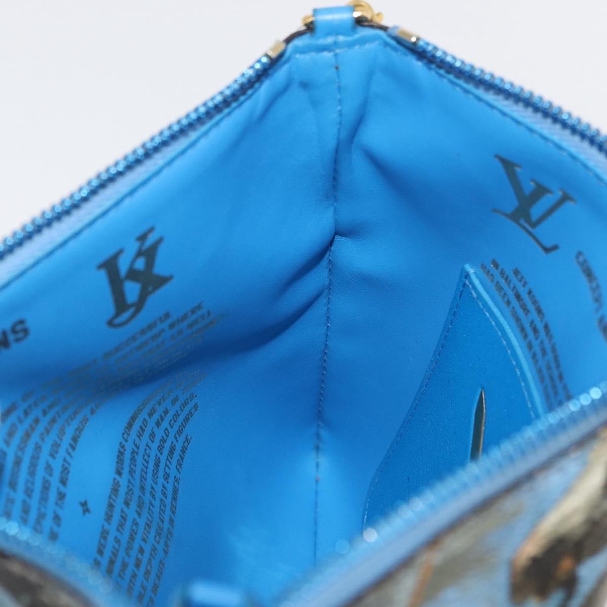 Louis Vuitton Pochette Clutch Limited Edition Jeff Koons Monet Print Canvas, Multicolour, Canvas, Clutch