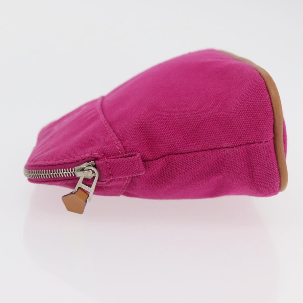 Hermes Bolide Travel Pouch Canvas, Pink, Canvas, Clutch