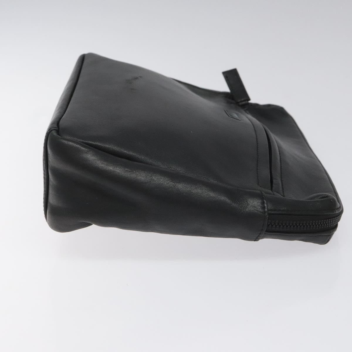 Balenciaga Vintage Pouch Leather, BLACK, LEATHER, Clutche & pouche