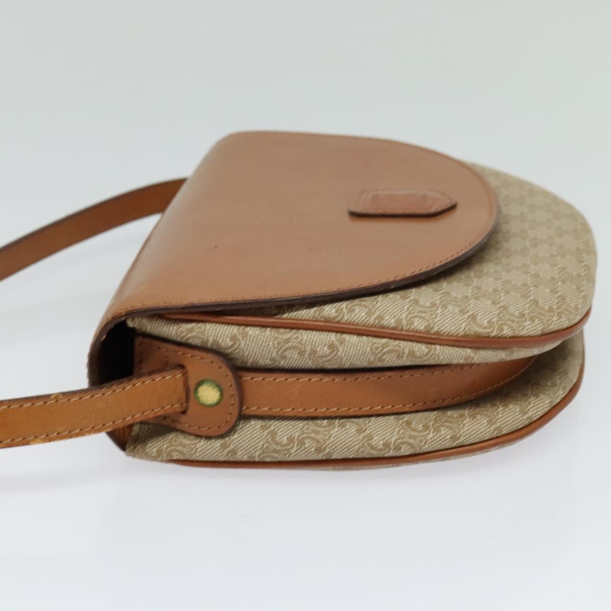 Celine Macadam Shoulder Bag PVC Leather, BEIGE, CANVAS, Shoulder bag