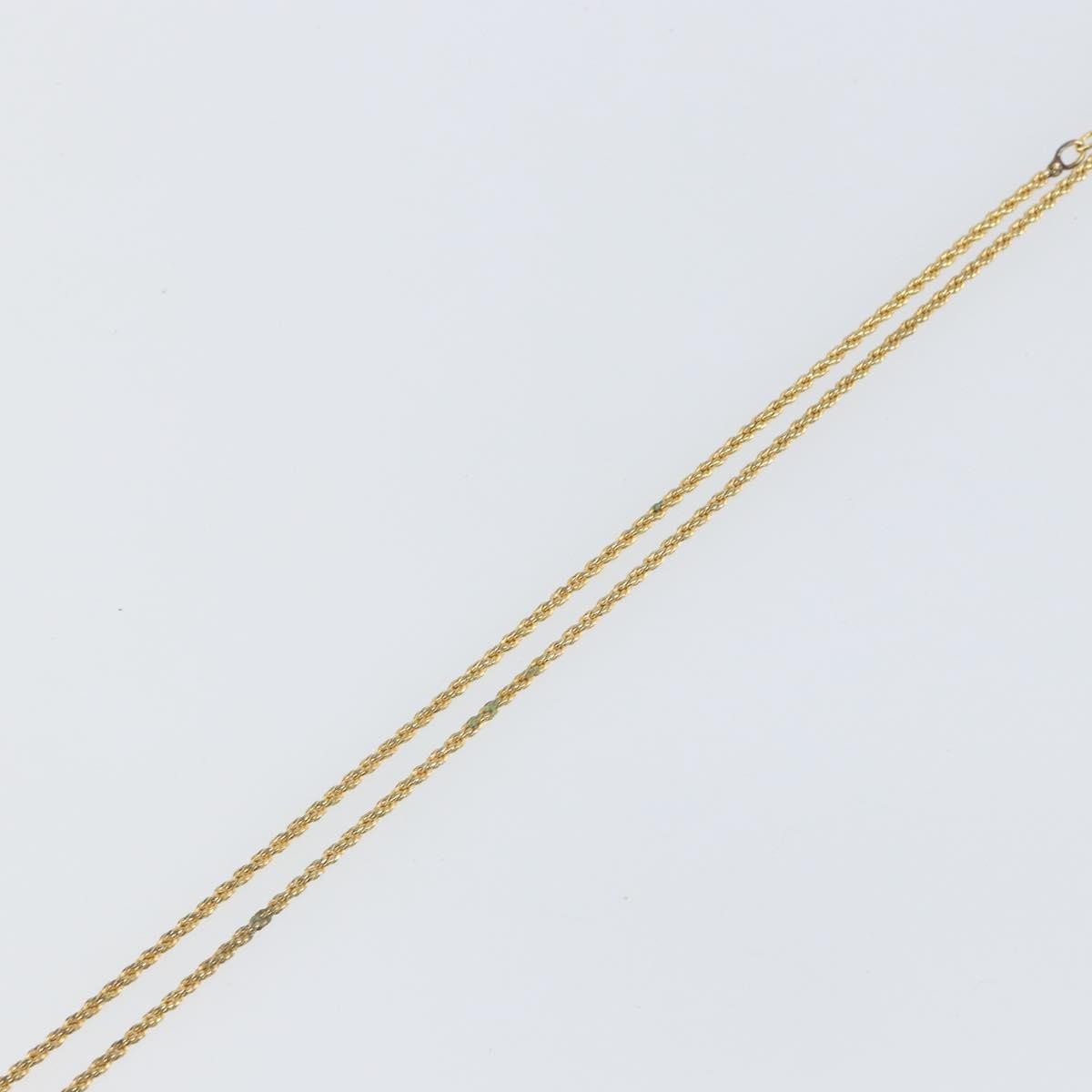 Christian Dior CD Pendant Necklace Metal, GOLD, METAL, Necklace