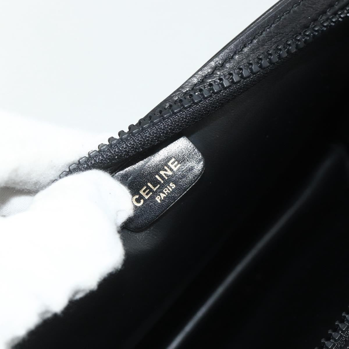Celine Clutch Bag Leather, Black, Leather, Clutch