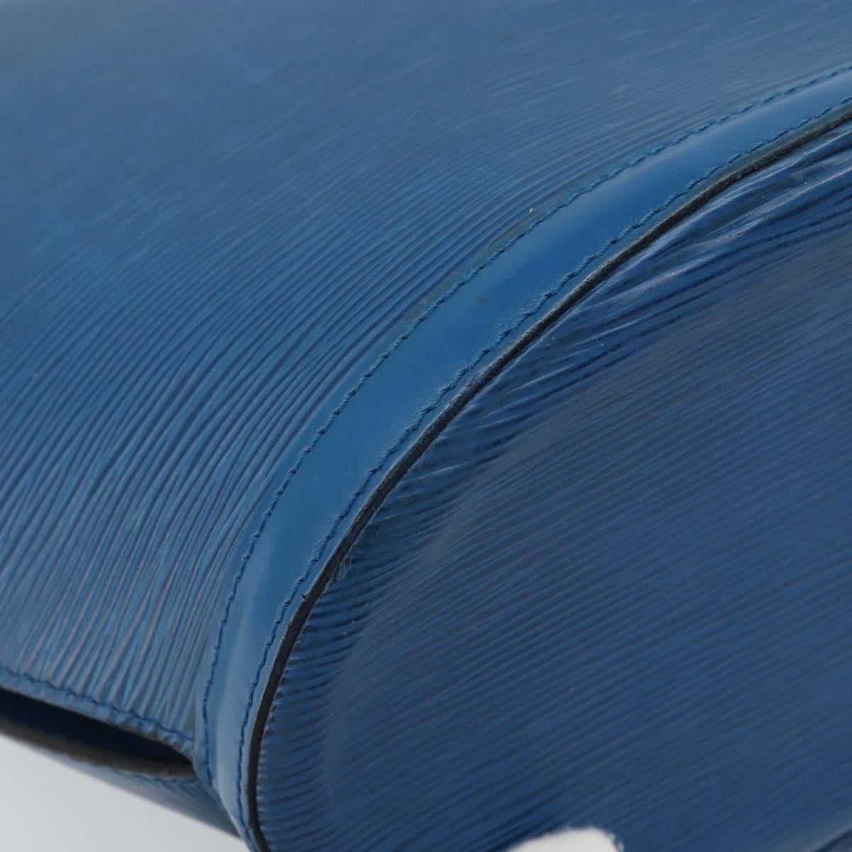 Louis Vuitton Saint Jacques Handbag Epi Leather, Blue, Leather, Shoulder Bag