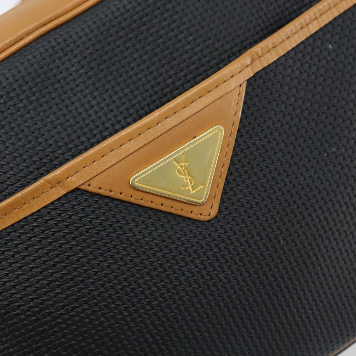 Saint Laurent Vintage Shoulder Bag Canvas, Navy, Canvas, Shoulder Bag