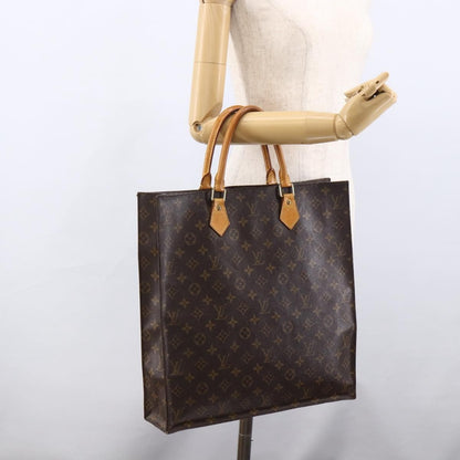Louis Vuitton Vintage Sac Plat Bag Monogram Canvas, BROWN, CANVAS, Tote bag