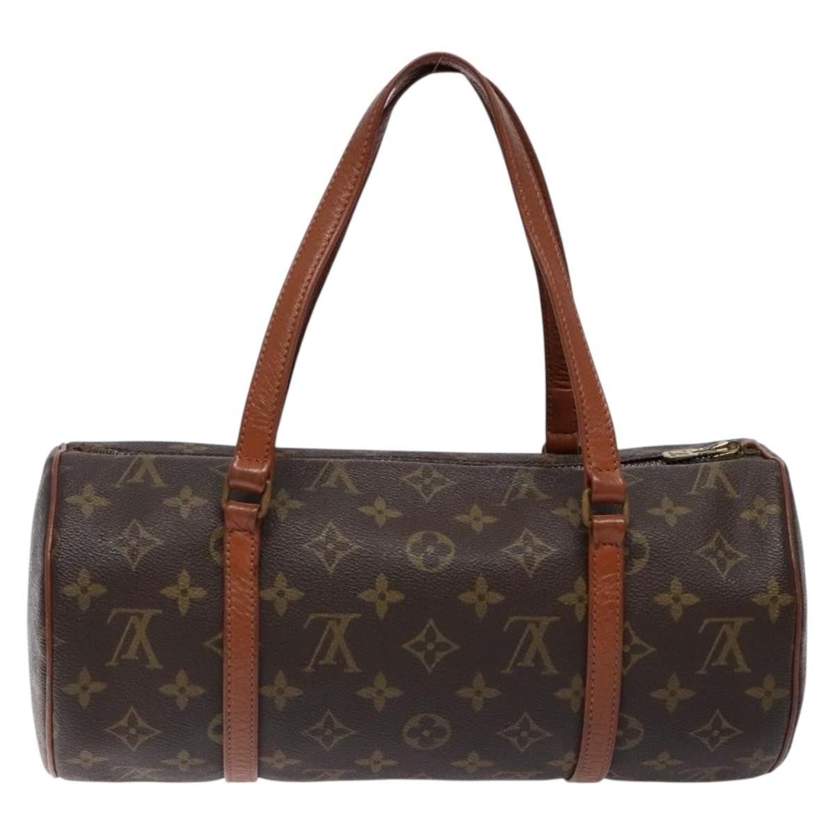 Louis Vuitton Papillon Handbag Monogram Canvas, BROWN, CANVAS, Handbag