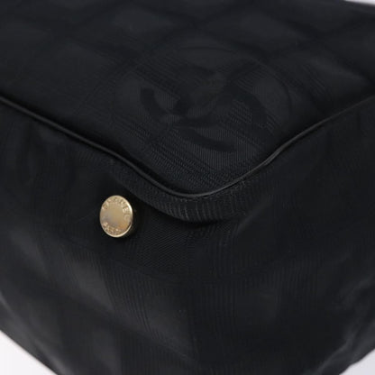 Chanel Travel Line Tote Nylon, BLACK, NYLON, Travel bag