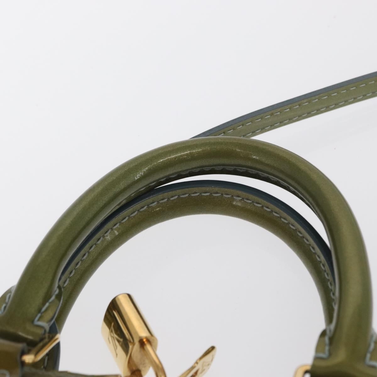 Louis Vuitton Alma Handbag Patent Leather, KHAKI, PATENT_LEATHER, Handbag