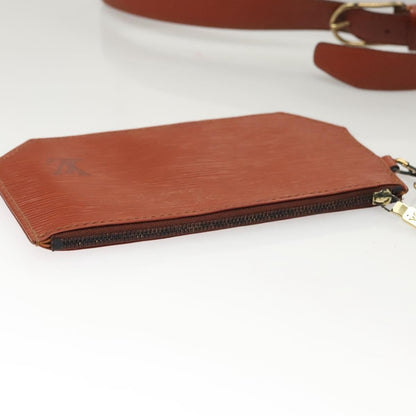 Louis Vuitton Vintage Sac d'Epaule Handbag Epi Leather, BROWN, LEATHER, Handbag