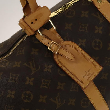 Louis Vuitton Keepall Bag Monogram Canvas, BROWN, CANVAS, Travel bag