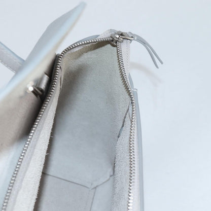 Celine Belt Bag Textured Leather, Silver, Leather, Handbag