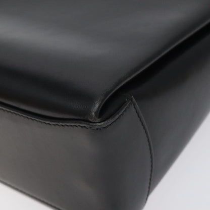 Gucci Vintage Convertible Box Crossbody Bag Leather, BLACK, LEATHER, Handbag