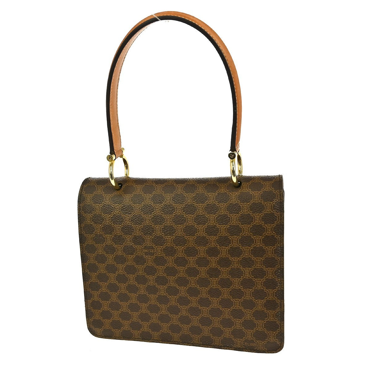 Celine Triomphe vintage handbag Macadam canvas, BROWN, CANVAS, Handbag