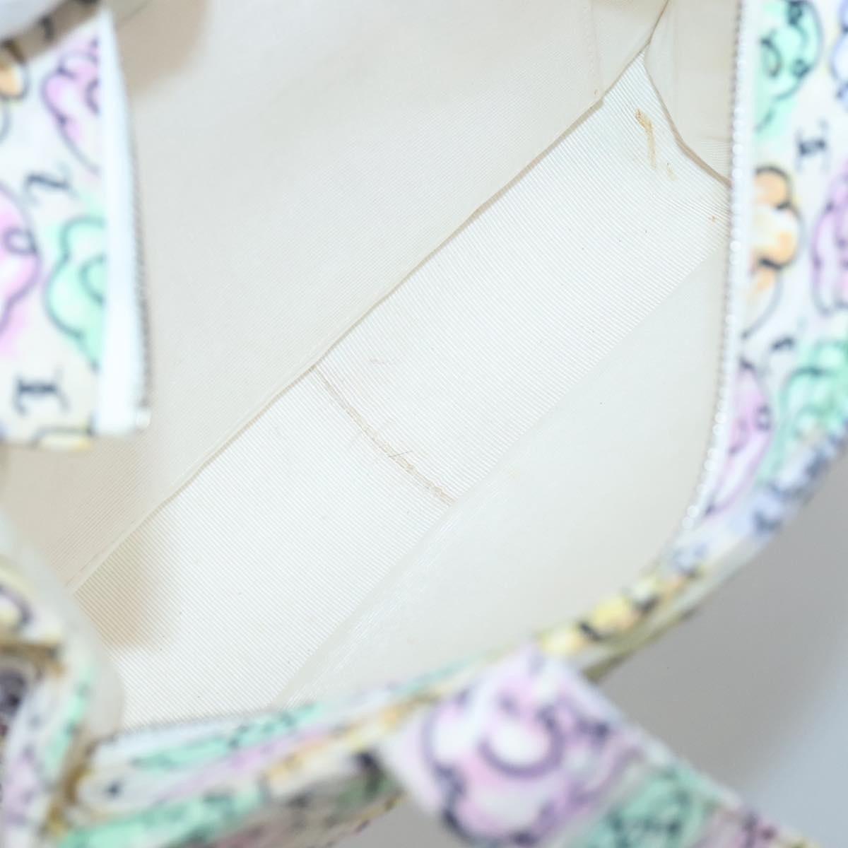 Chanel Vintage Camellia Tote Printed Nylon, MULTICOLOUR, NYLON, Tote bag