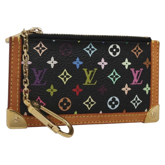 Louis Vuitton Pochette Clés Monogram Canvas, BLACK, CANVAS, Wallets