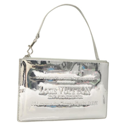 Louis Vuitton Pochette Plate Monogram mirror, SILVER, PATENT_LEATHER, Clutche & pouche