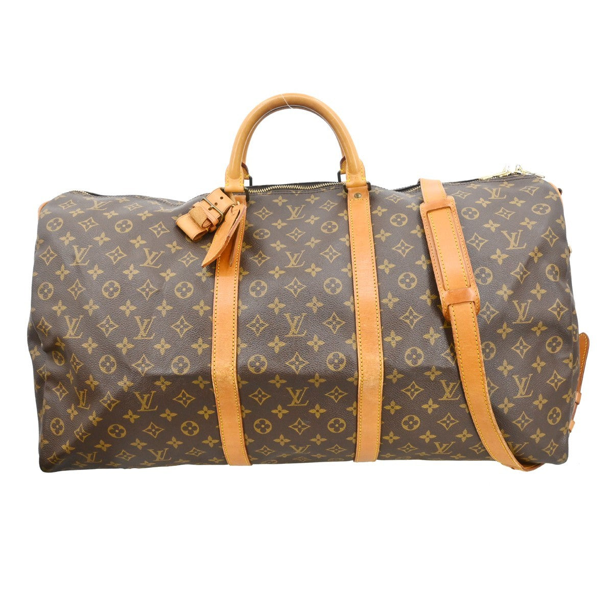 Louis Vuitton Keepall Bandouliere Bag Monogram Canvas, Brown, Canvas, Travel Bag