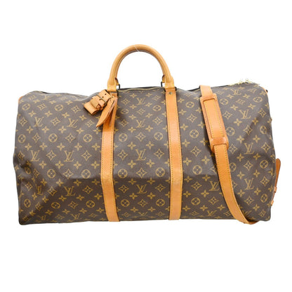 Louis Vuitton Keepall Bandouliere Bag Monogram Canvas, Brown, Canvas, Travel Bag