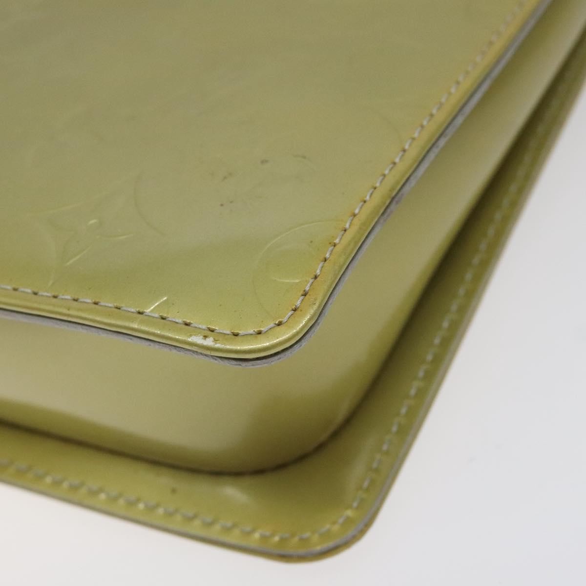 Louis Vuitton Mott Handbag Monogram Vernis, BEIGE, PATENT_LEATHER, Clutche & pouche