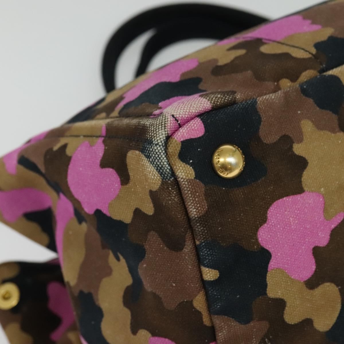 Prada Canapa Open Tote Canvas, MULTICOLOUR, CANVAS, Tote bag