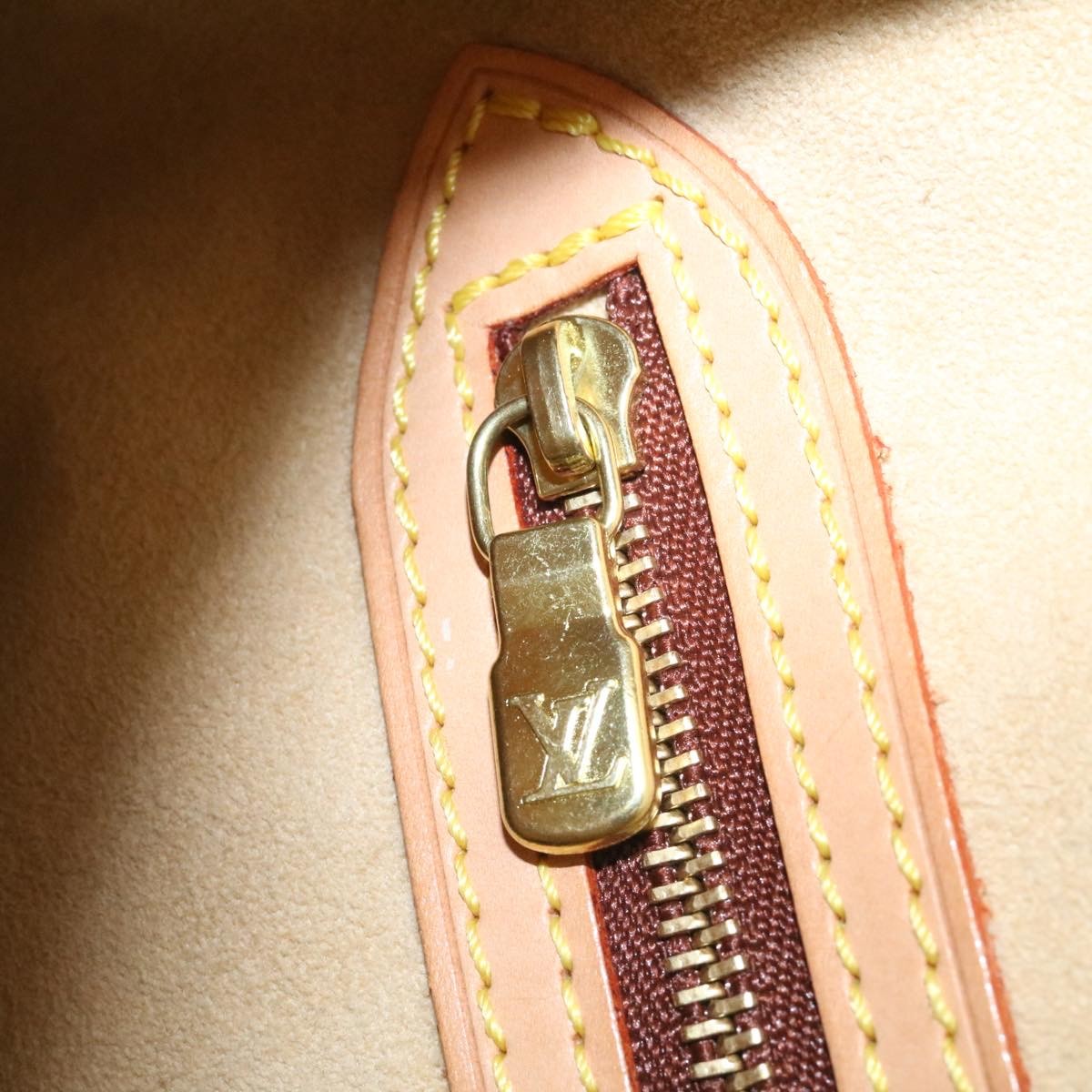 Louis Vuitton Marais Bucket Bag Nomade Leather, BEIGE, LEATHER, Handbag