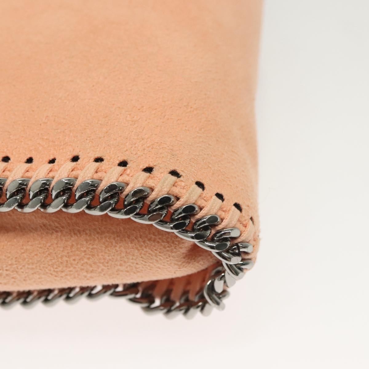 Stella McCartney Falabella Fold Over Crossbody Bag Suede, PINK, SUEDE, Shoulder bag