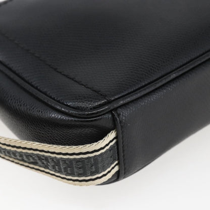 Salvatore Ferragamo Vintage clutch Bag Leather, BLACK, LEATHER, Clutche & pouche