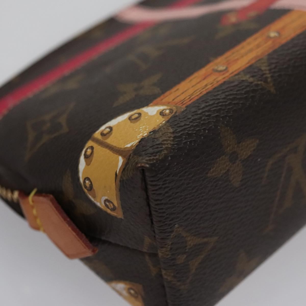Louis Vuitton Cosmetic Pouch Limited Edition Summer Trunks Monogram Canvas, BROWN, CANVAS, Toiletry Case