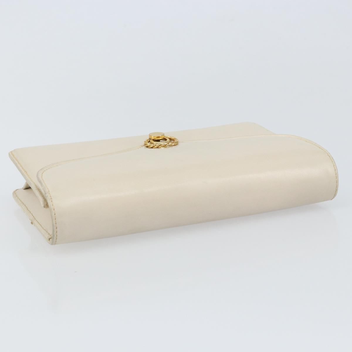 Gucci Vintage clutch Bag Leather, WHITE, LEATHER, Clutche & pouche
