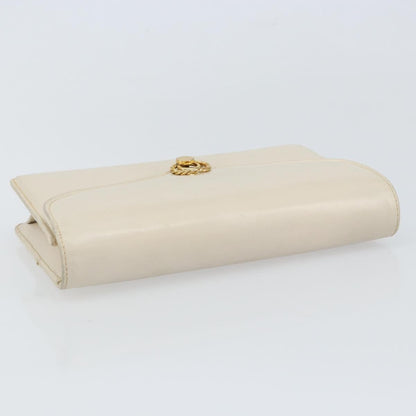 Gucci Vintage clutch Bag Leather, WHITE, LEATHER, Clutche & pouche