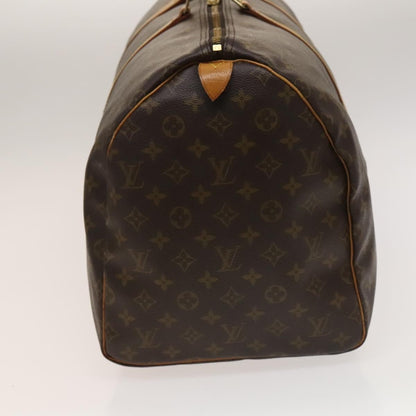 Louis Vuitton Keepall Bag Monogram Canvas, BROWN, CANVAS, Travel bag