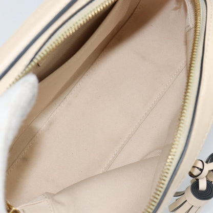 Louis Vuitton Saintonge Handbag Monogram Canvas with Leather, WHITE, CANVAS, Handbag