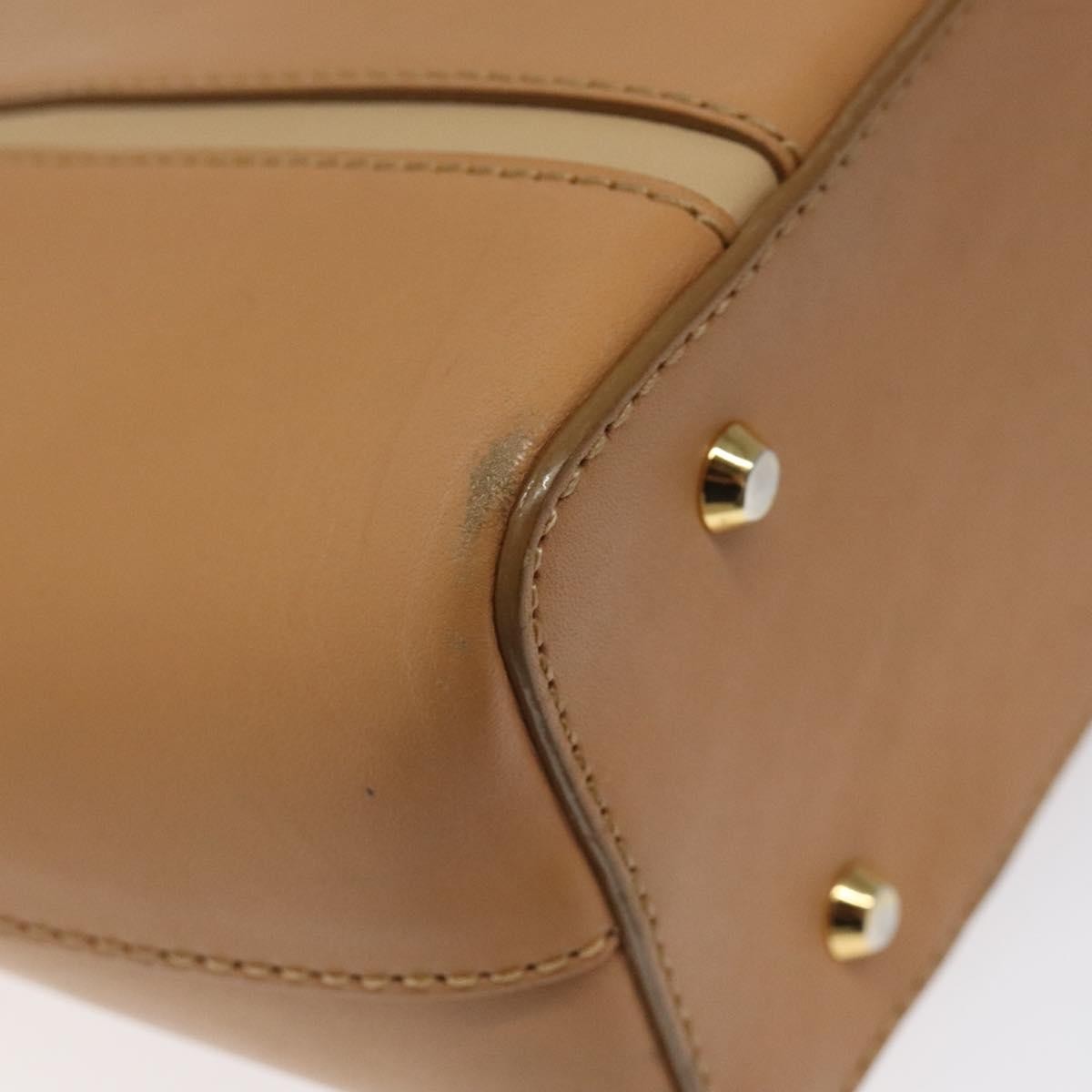 Burberry Vintage Handbag Leather, BEIGE, LEATHER, Handbag