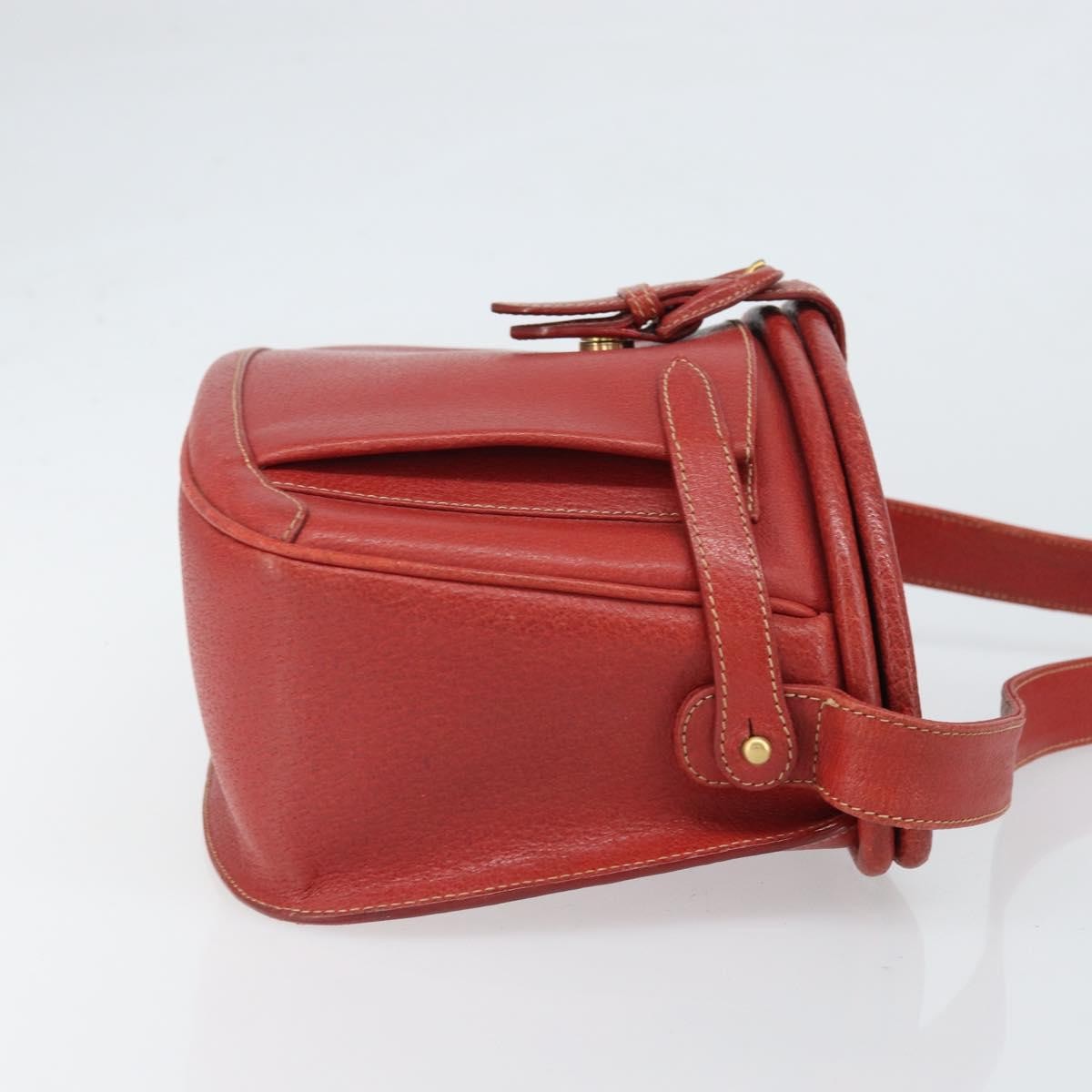 Gucci Vintage Shoulder Bag Leather, RED, LEATHER, Shoulder bag