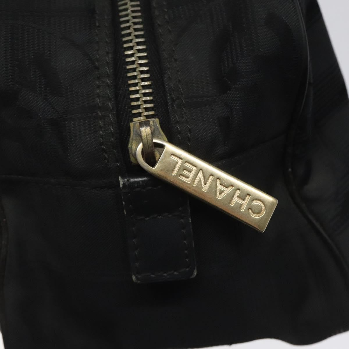 Chanel Travel Line Satchel Nylon, BLACK, NYLON, Handbag