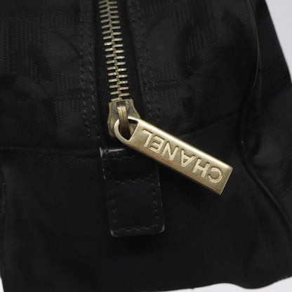 Chanel Travel Line Satchel Nylon, BLACK, NYLON, Handbag