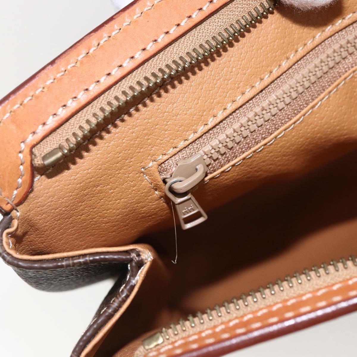 Celine Macadam Pochette Canvas, BROWN, PVC, Clutche & pouche