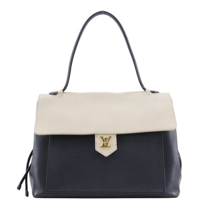 Louis Vuitton Lockme Handbag Leather, BLACK, LEATHER, Tote bag